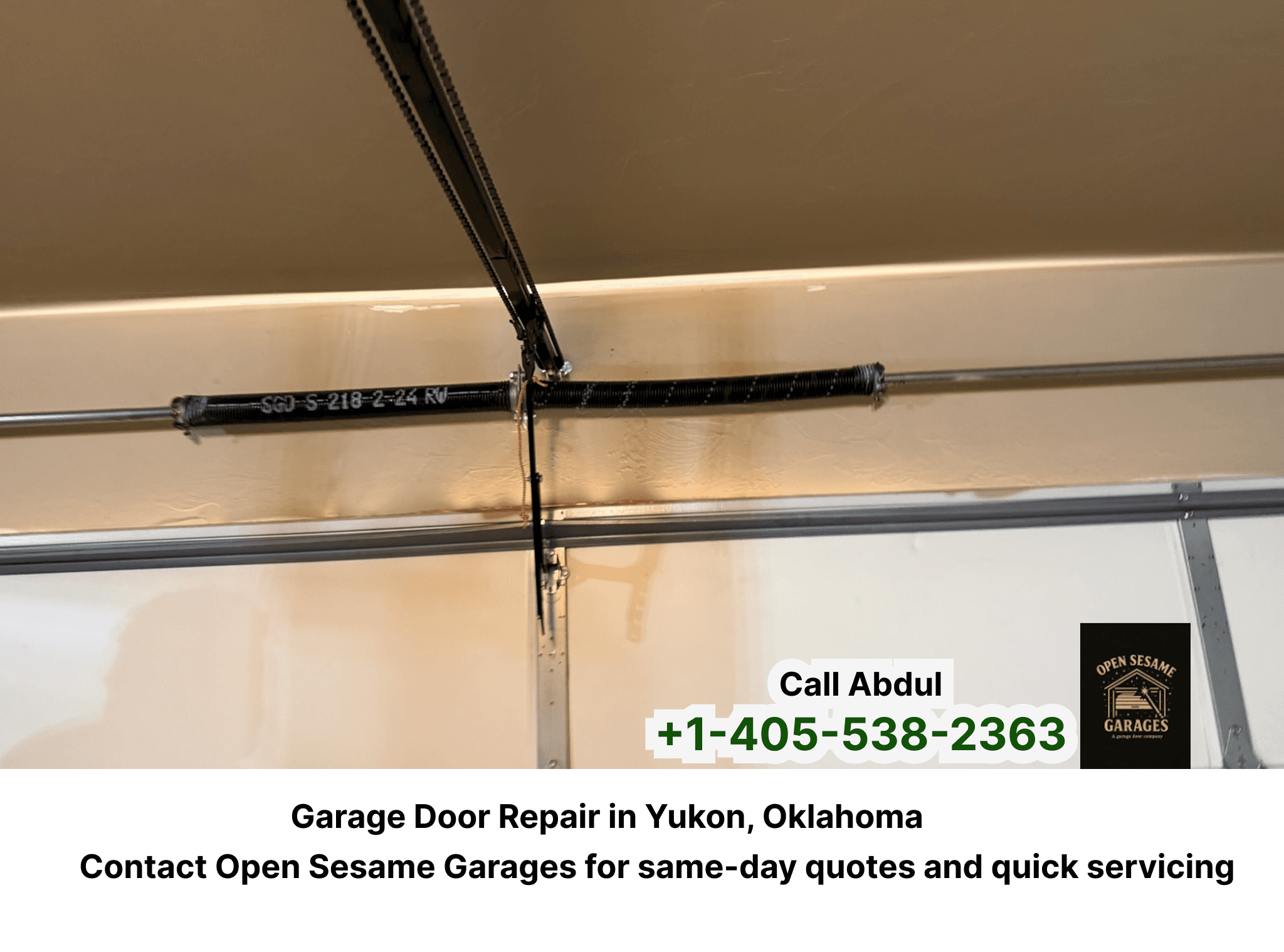 Open Sesame Garage Doors installs two door garage doors.